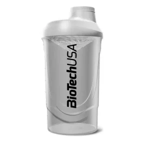   Keverőpalack, 600ml, BIOTECH USA "Wave Shaker", átlátszó