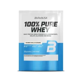   Tejsavó fehérjepor, 28g, BIOTECH USA "100% Pure Whey", bourbon vanília