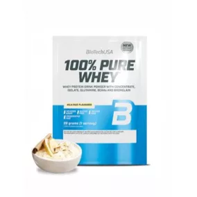   Tejsavó fehérjepor, 28g, BIOTECH USA "100% Pure Whey", tejberizs