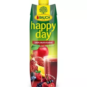   Gyümölcslé, 100%, 1 l, RAUCH "Happy day", piros multivitamin