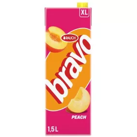   Gyümölcsital, 20%, 1,5 l, RAUCH "Bravo", őszibarack