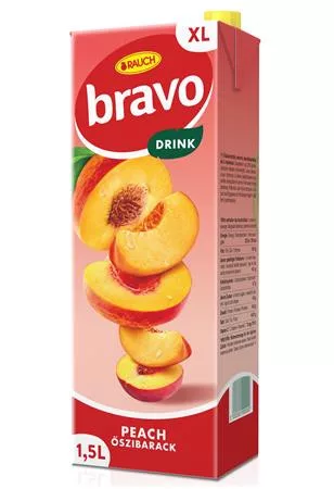 Gyümölcsital, 20%, 1,5 l, RAUCH "Bravo", őszibarack