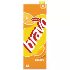 Gyümölcsital, 12%, 1,5 l, RAUCH "Bravo", narancs