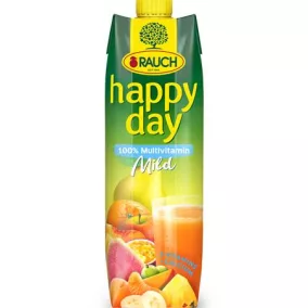   Gyümölcslé, 100%, 1l, RAUCH "Happy day", multivitamin mild