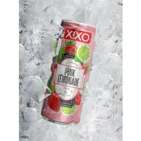   Üdítőital, szénsavas, 250 ml, XIXO "Pink Lemonade", eper és lime