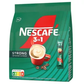   Instant kávé stick, 10x16,5 g, NESCAFÉ,  3in1 "Strong"