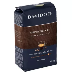   Kávé, pörkölt, szemes, 500 g, DAVIDOFF "Espresso 57"