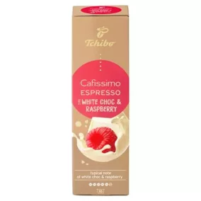   Kávékapszula, 10 db, TCHIBO "Cafissimo Espresso White Choc & Raspberry"