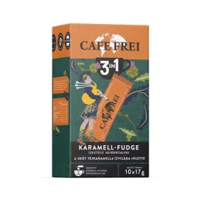   Instant kávé, 10x17 g, CAFE FREI "Skót Karamell-Fudge 3 in 1"