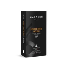   Kávékapszula, Nespresso® kompatibilis, 10 db, CARRARO "Aroma E Gusto Intenso"