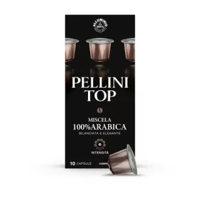   Kávékapszula, Nespresso® kompatibilis, 10 db, PELLINI, "Top alu"