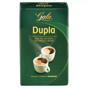 Kávé, pörkölt, őrölt, 250 g, GALA "Dupla"