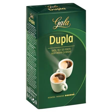 Kávé, pörkölt, őrölt, 250 g, GALA "Dupla"