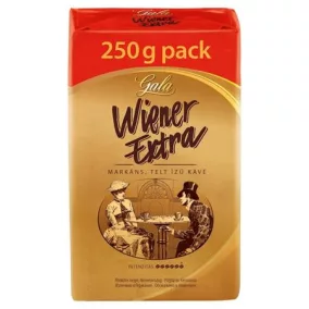   Kávé, pörkölt, őrölt, 250 g, GALA "Wiener Extra"