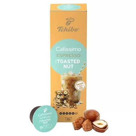 Kávékapszula, 10 db, TCHIBO "Cafissimo Espresso Toasted Nut"
