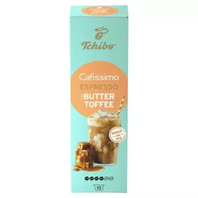   Kávékapszula, 10 db, TCHIBO "Cafissimo Espresso Buttertoffee"