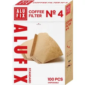 Szűrőpapír, 4 adagos, ALUFIX