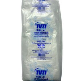   Hűtő- és uzsonnástasak, 6 l, 100 db, 30 x 50 cm, 9 µ, TUTI