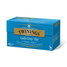 Fekete tea, 25x2 g, TWININGS "Lady grey"