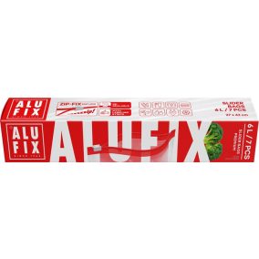 Cipzáras zacskó, 6 l, ALUFIX "Zipp Fix"