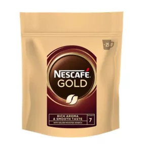   Instant kávé, 50 g, utántöltő, NESCAFÉ "Gold"