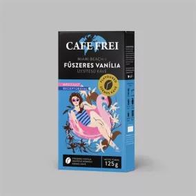   Kávé, pörkölt, szemes, 125 g, CAFE FREI "Miami vanília" fahéjjal és szerecsendióval