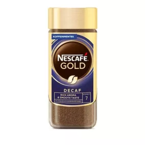   Instant kávé, koffeinmentes, 100 g, üveges, NESCAFÉ "Gold"