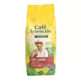   Kávé, pörkölt, szemes, 1000 g, CAFÉ INTENCIÓN "Professional Café Créme Especial BIO"