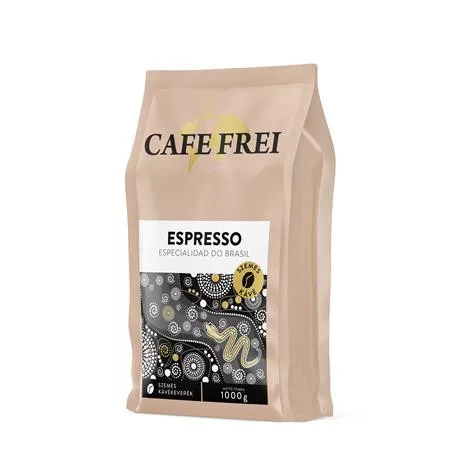 Kávé, pörkölt, szemes, 1000 g, CAFE FREI "Espresso", pekándiós