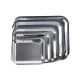 Tálca, szögletes, rozsdamentes acél, 35x28 cm