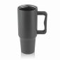 Termoszbögre, 1,2 l,  szívószállal, füllel, szürke