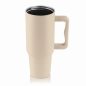 Termoszbögre, 1,2 l,  szívószállal, füllel, bézs