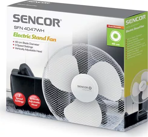 Álló ventilátor, 40 cm, SENCOR "SFN 4047WH-EUE3", fehér