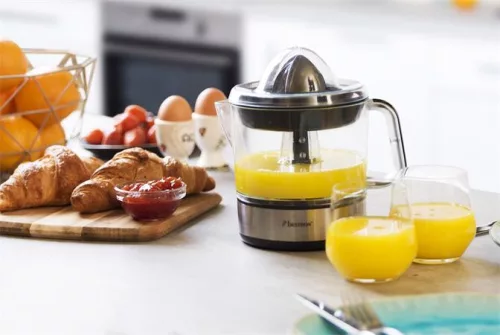 Citrusfacsaró, 0,7 l, BESTRON, fekete-inox