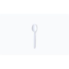   Evőkanál, műanyag, többször használatos, 18,5 cm, 50 db "Venus", fehér