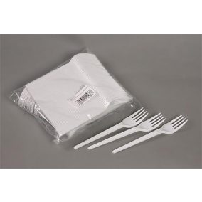   Villa, műanyag, többször használatos, 17 cm, 50 db "Prima", fehér