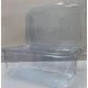 Ételtároló doboz, egybefedeles, szögletes, 750 ml, 100 db, "Party", víztiszta