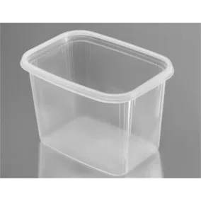 Műanyag tál, lezárható, 1000 ml, 50 db "Svéd"