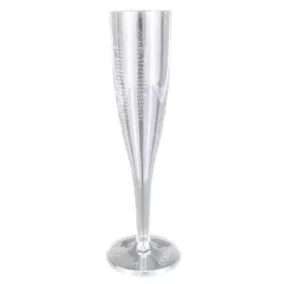 Pezsgőspohár, 1 dl, 10 db, "Party", kristály