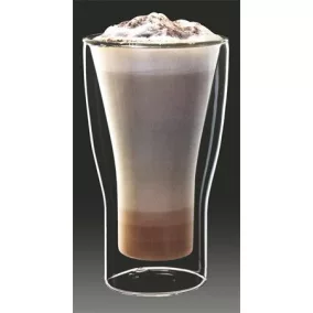   Latte macchiatos pohár, duplafalú üveg, 34cl, 2db-os szett, "Thermo"