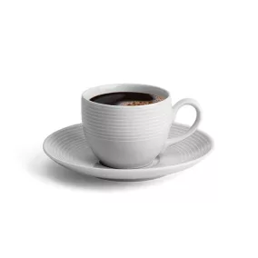   Mokkáscsésze+alj,ROTBERG, fehér, 10cl, 6db-os szett, "Elegante"