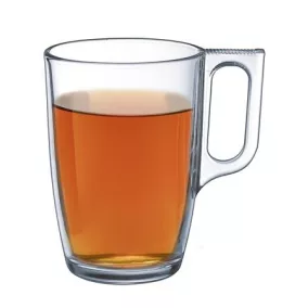   Üvegpohár, füllel, 6 db-os szett, 40 cl, "CoffeeTime"