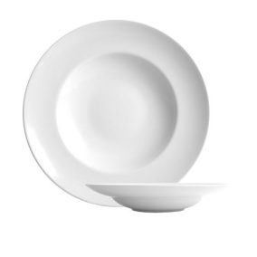   Mélytányér, fehér, 23 cm, 6 db-os szett, "Economic"