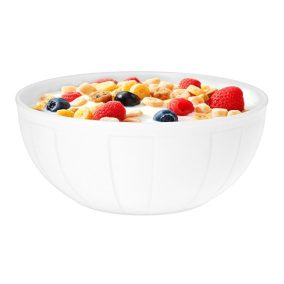   Müzlis és salátástálka, ROTBERG, fehér, 17 cm, 6 db-os szett, "Oslo"