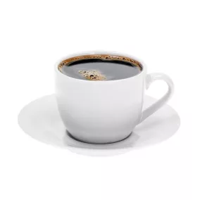   Mokkáscsésze+alj, fehér, 10 cl, 6 db-os szett "Economic Roma"