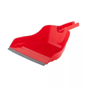   Szemeteslapát, gumiéllel, BONUS "Handrix HACCP", piros