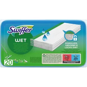   Nedves padlótörlő kendő, utántöltő, 20 db, SWIFFER "Sweeper", citrus illat