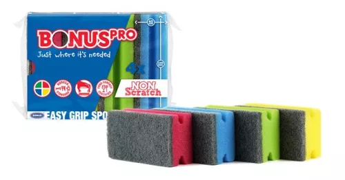 Mosogatószivacs, formázott, 4 db, BONUS