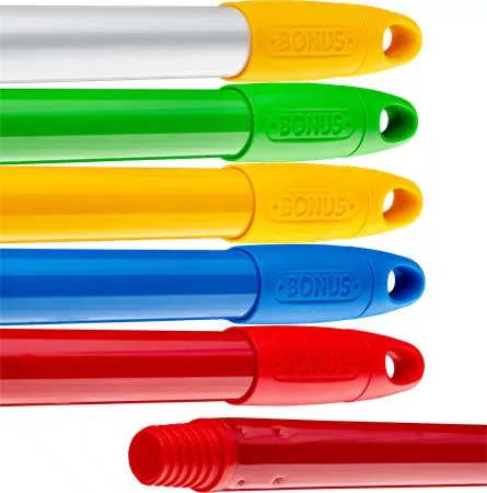 Nyél, menetes, alukróm, 140 cm, BONUS "Heavy Duty", kék