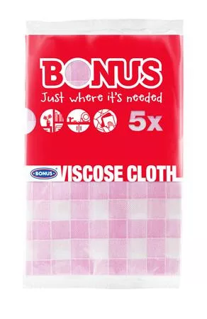 Mosogatókendő, viszkóz, 5 db, BONUS